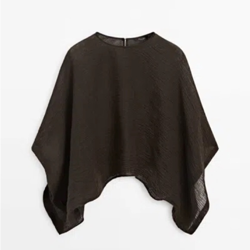 MASSIMO DUTTI
Cape 100 % Leinen Schlitz In Chocolate